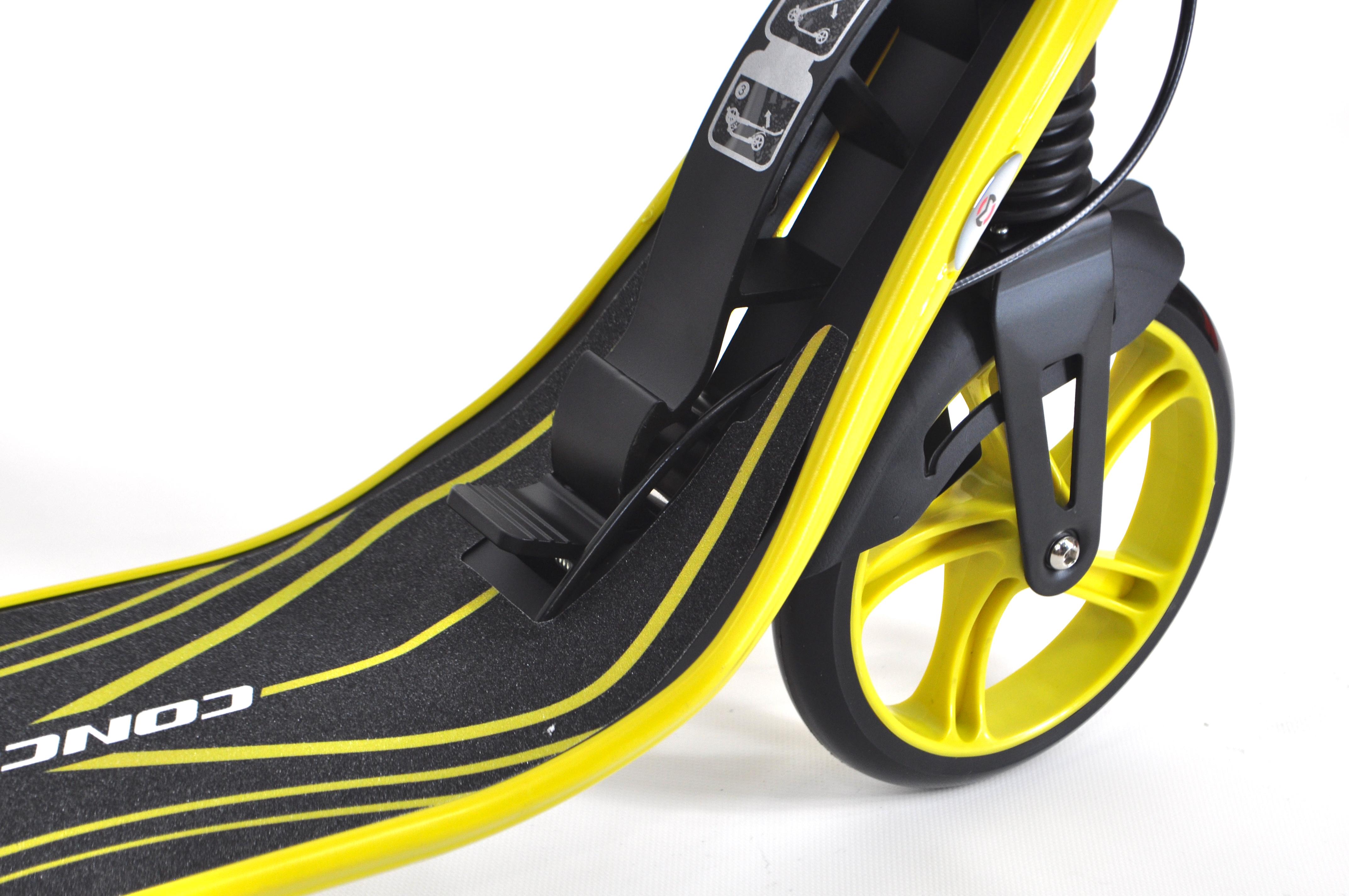 Самокат Maraton Concept 210 с дисковым тормозом и подногой Желтый - фото 6