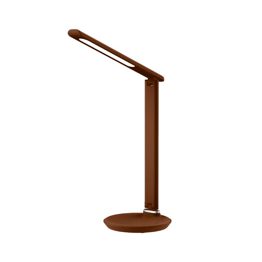 Настольная LED-лампа Lebron L-TL-L с блоком питания 9W 3000K-6500K Коричневая кожа (27813865)