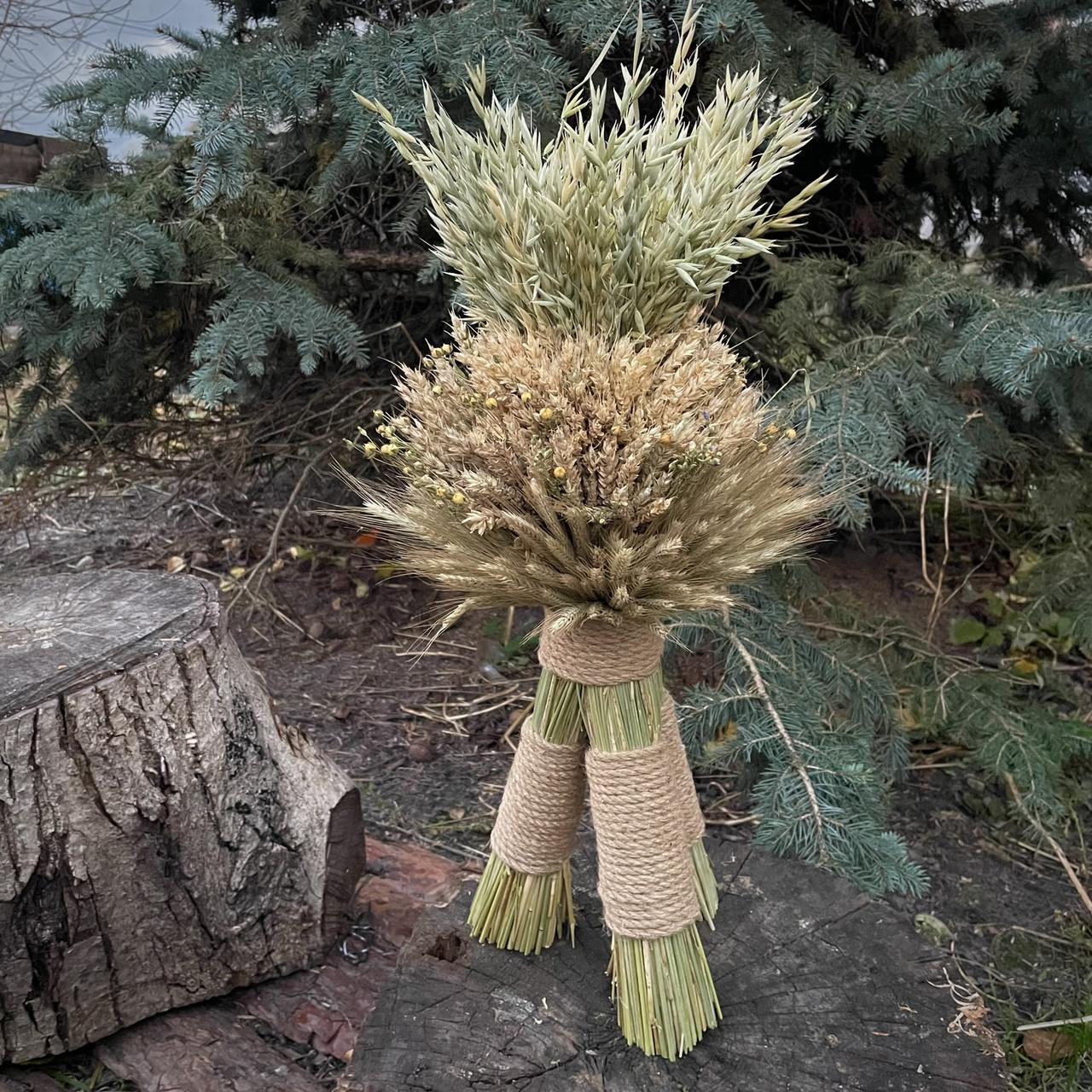 Рождественский дидух комбинированный из разных колосков 50 см (2007284665) - фото 2 Рождественский дидух комбинированный из разных колосков 50 см (2007284665) - фото 2