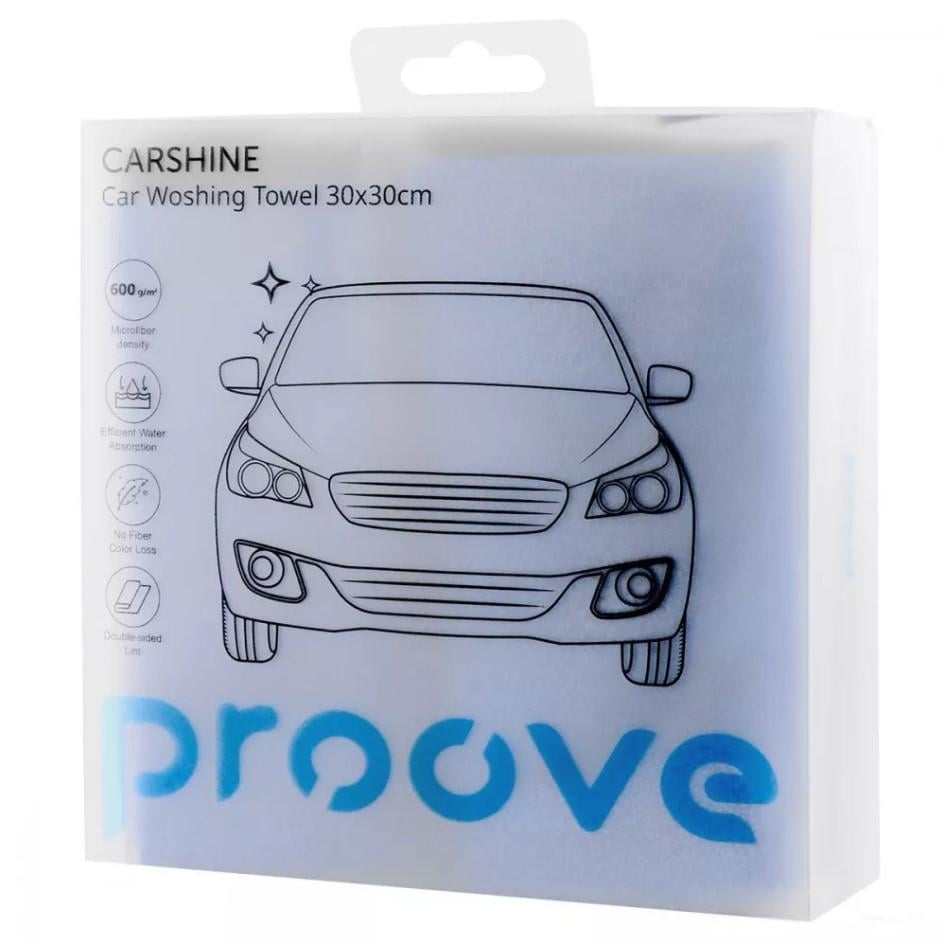 Автомобильная микрофибра Proove Carshine 30х30 см 2 шт. Синий (000003658) - фото 5