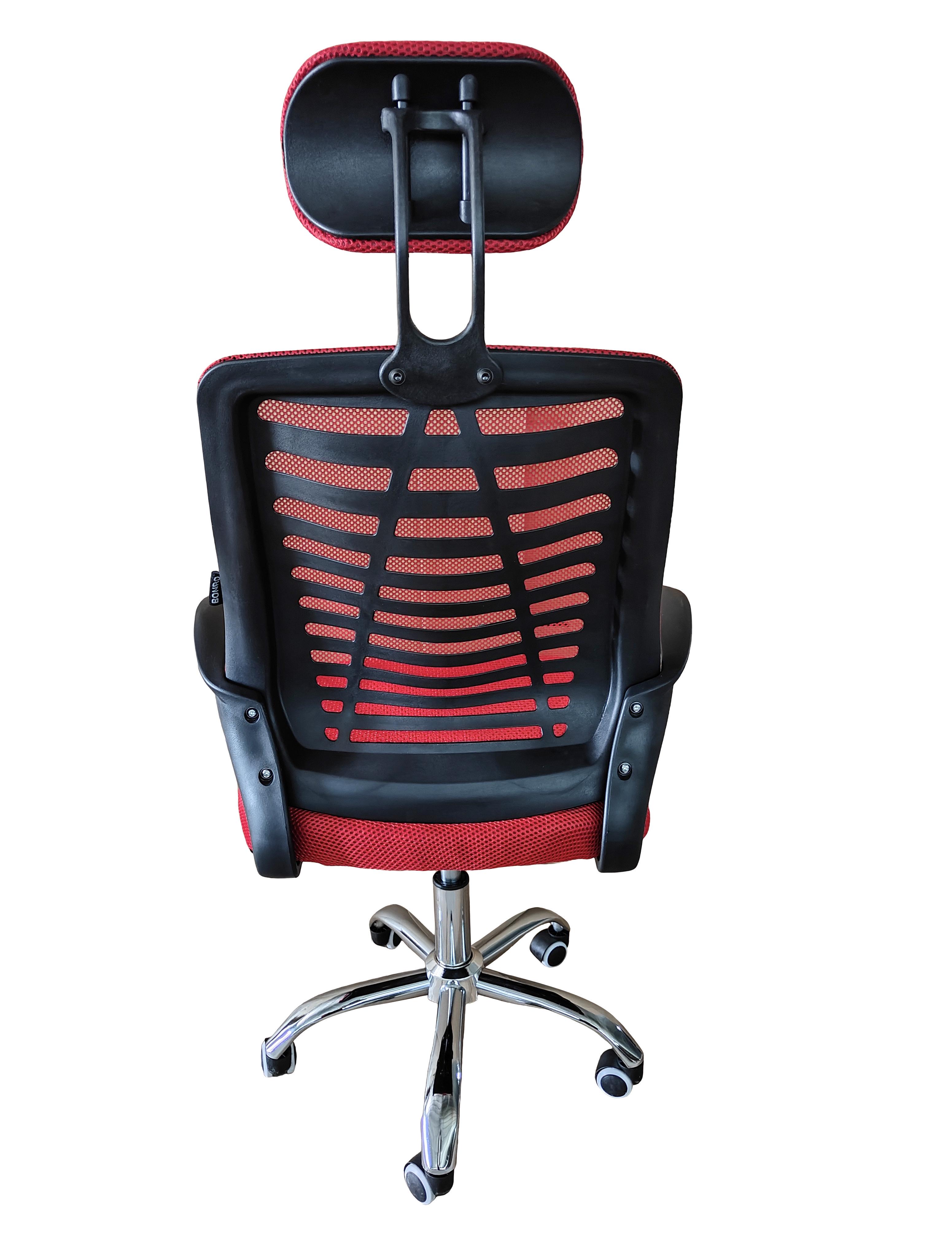 Крісло офісне комп'ютерне Bonro B-6200 Червоний (4585) - фото 4 Крісло офісне комп'ютерне Bonro B-6200 Червоний (4585) - фото 4