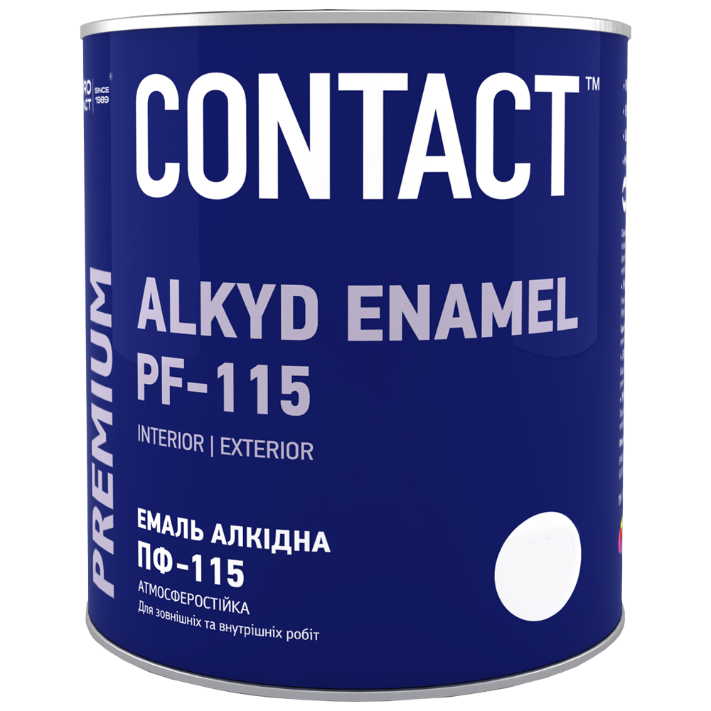 Эмаль алкидная Днепр-Контакт ПФ-115 2,8 кг Вишневый (2459486868)