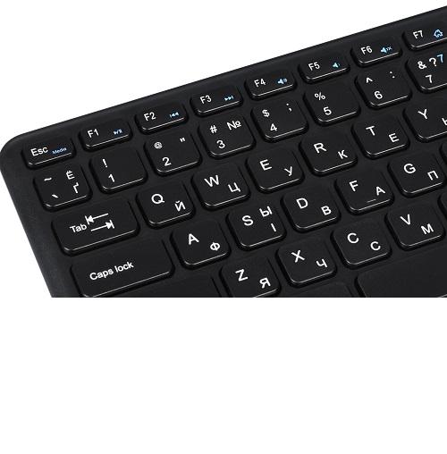 Клавіатура 2E KT100WB Touch Keyboard KT100 WL Black (13103465) - фото 7