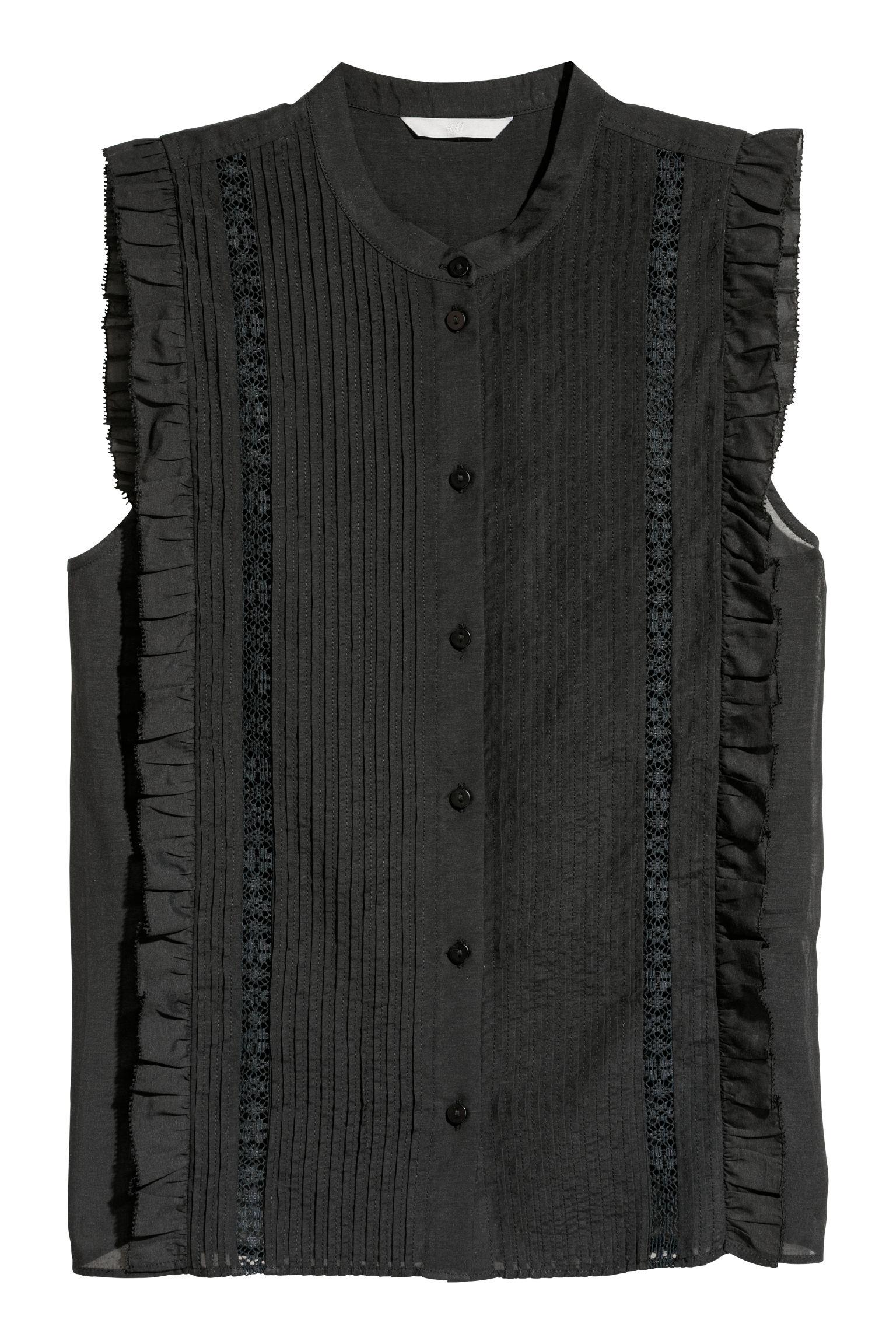 Блуза H&M р. 34 Черный (23126076647)