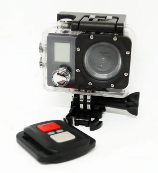 Экшн камера Action Camera A100 Wi-Fi 4K с аквабоксом и набором креплений два экрана Черный + Пульт - фото 3 Экшн камера Action Camera A100 Wi-Fi 4K с аквабоксом и набором креплений два экрана Черный + Пульт - фото 3