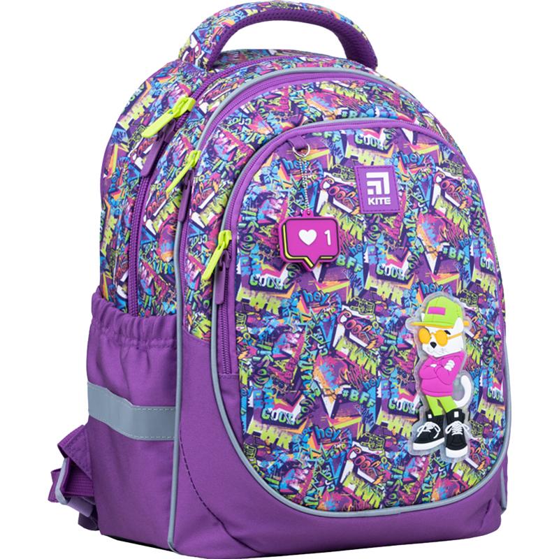 Рюкзак школьный Kite Education Chilling Cat полукаркасный (202213)