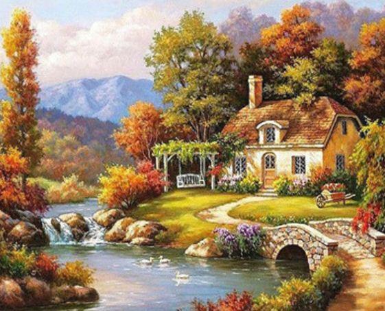 Картина по номерам Josef Otten Деревенская Дача 40х50 см в термопакете (9452EPH_O-mt) Картина по номерам Josef Otten Деревенская Дача 40х50 см в термопакете (9452EPH_O-mt)