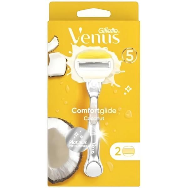 Бритва GILLETTE Venus Comfortglide Coconut з 2 касетами (570607)