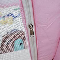 Манеж дитячий розкладний Avko кульки та килимок 120х120 см Pink - фото 4 Манеж дитячий розкладний Avko кульки та килимок 120х120 см Pink - фото 4