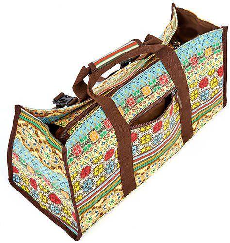 Сумка для фитнеса и йоги FI-6971 Бежево-голубой (39429003) - фото 3