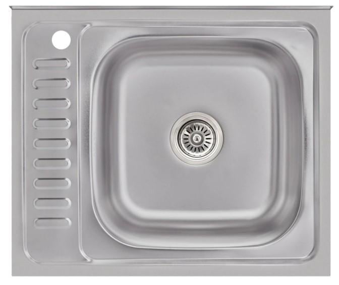 Мийка для кухні Brinex 6050-R BRIN6050RSAT06 накладна 0,6 мм (63442)