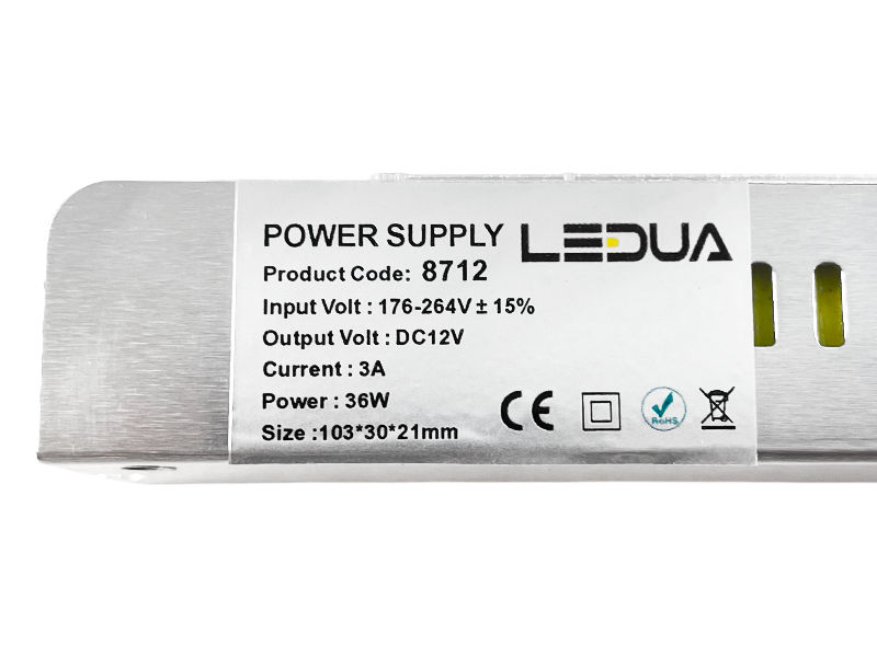 Блок живлення LEDUA 36W IP20 12V 3A (LP-MN20-12V36W) - фото 6