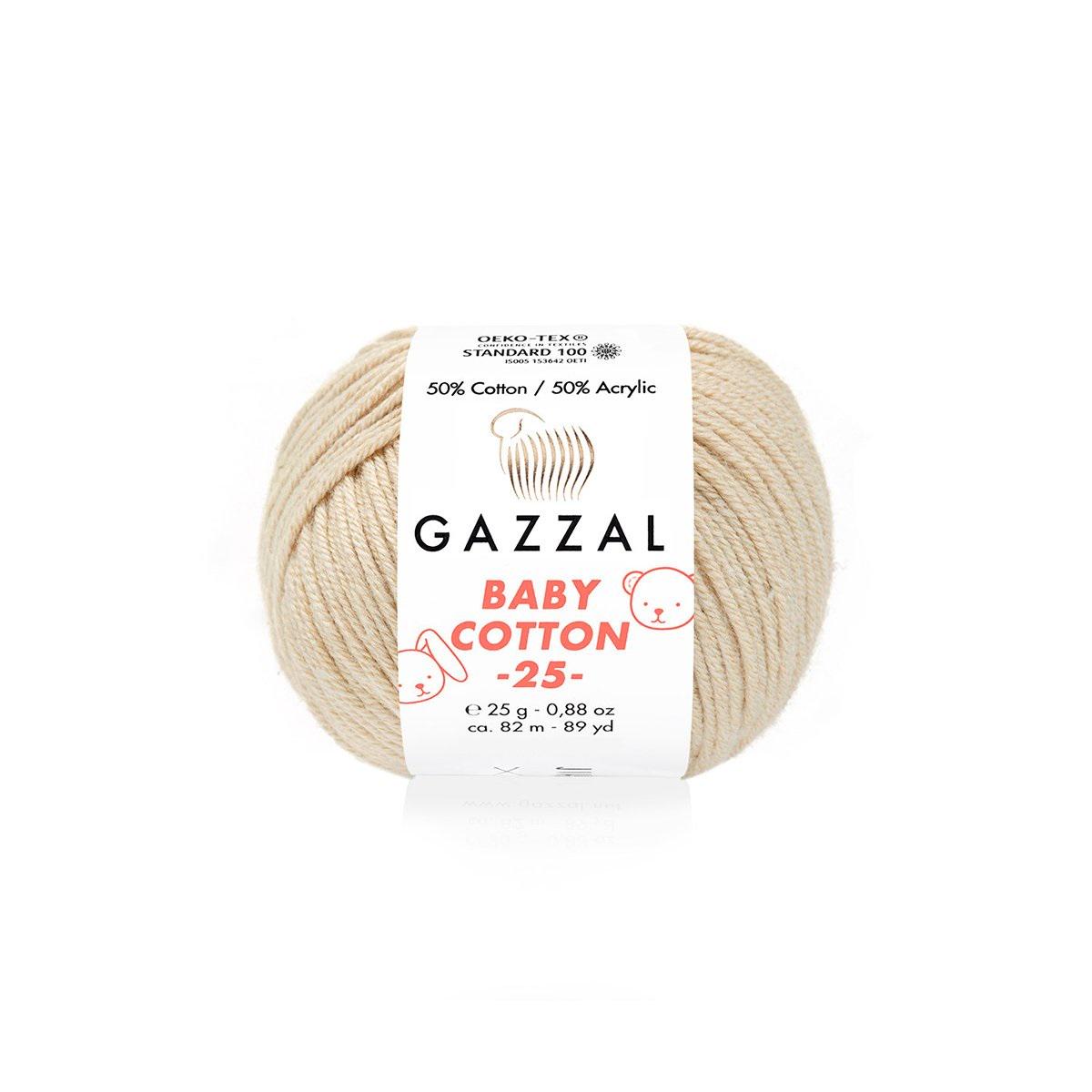 Пряжа Gazzal BabyCotton 25 цвет 3445