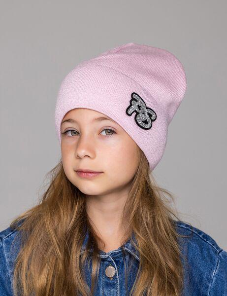 Шапка детская для девочек Эмма D818 флис 50-54 см Розовый