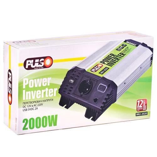 Преобразователь напряжения PULSO/IMU-2020/12V-220V/2000W/USB-5VDC2.0A - фото 2 Преобразователь напряжения PULSO/IMU-2020/12V-220V/2000W/USB-5VDC2.0A - фото 2