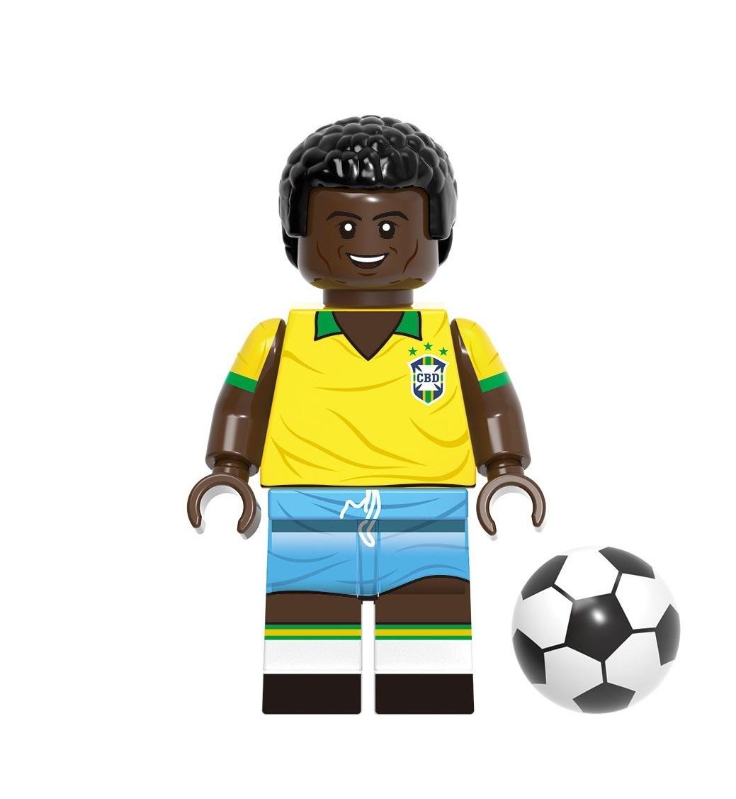 Конструктор человечек Пеле в форме сборной Бразилии (26972711)