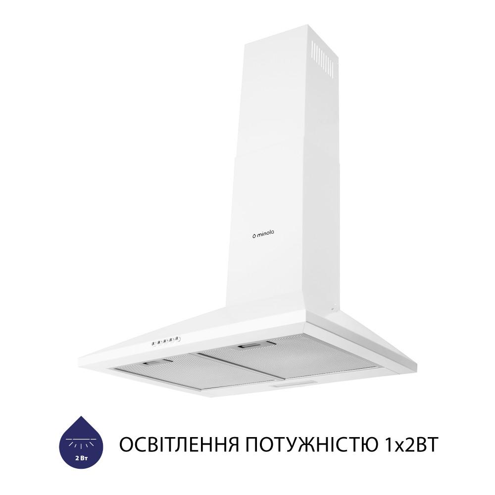 Вытяжка купольная Minola HK 6614 WH 1000 LED - фото 3