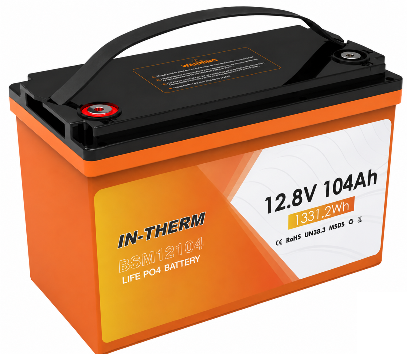 Аккумулятор In-Therm BLUESUN LiFePO4 12,8V 104 Ah 1331,2Wh Bluetooth (BSM12104) Аккумулятор In-Therm BLUESUN LiFePO4 12,8V 104 Ah 1331,2Wh Bluetooth (BSM12104)