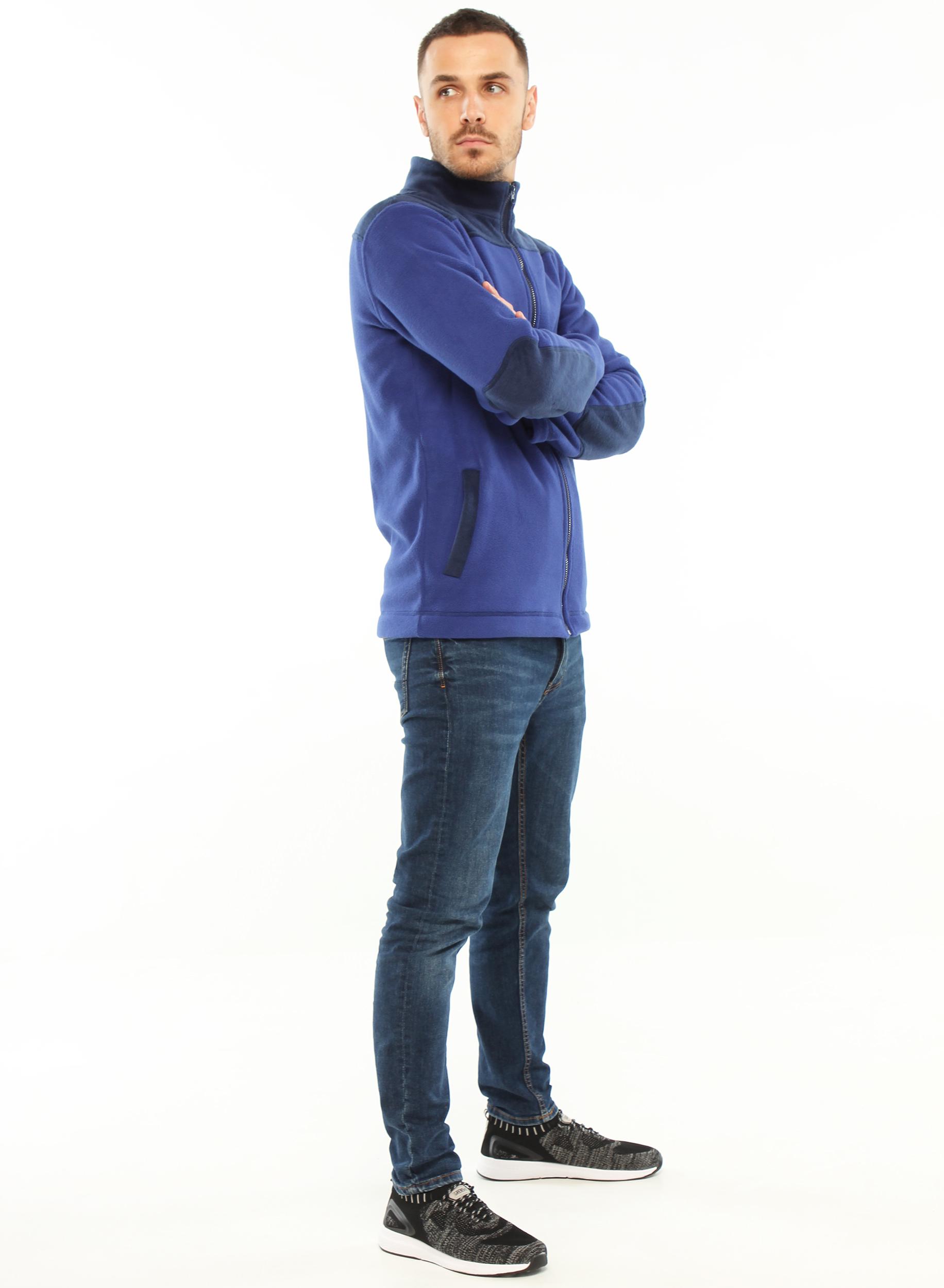 Кофта мужская 180017 флисовая р. 64-66 180-191 см Синий (18001717) - фото 3 Кофта мужская 180017 флисовая р. 64-66 180-191 см Синий (18001717) - фото 3