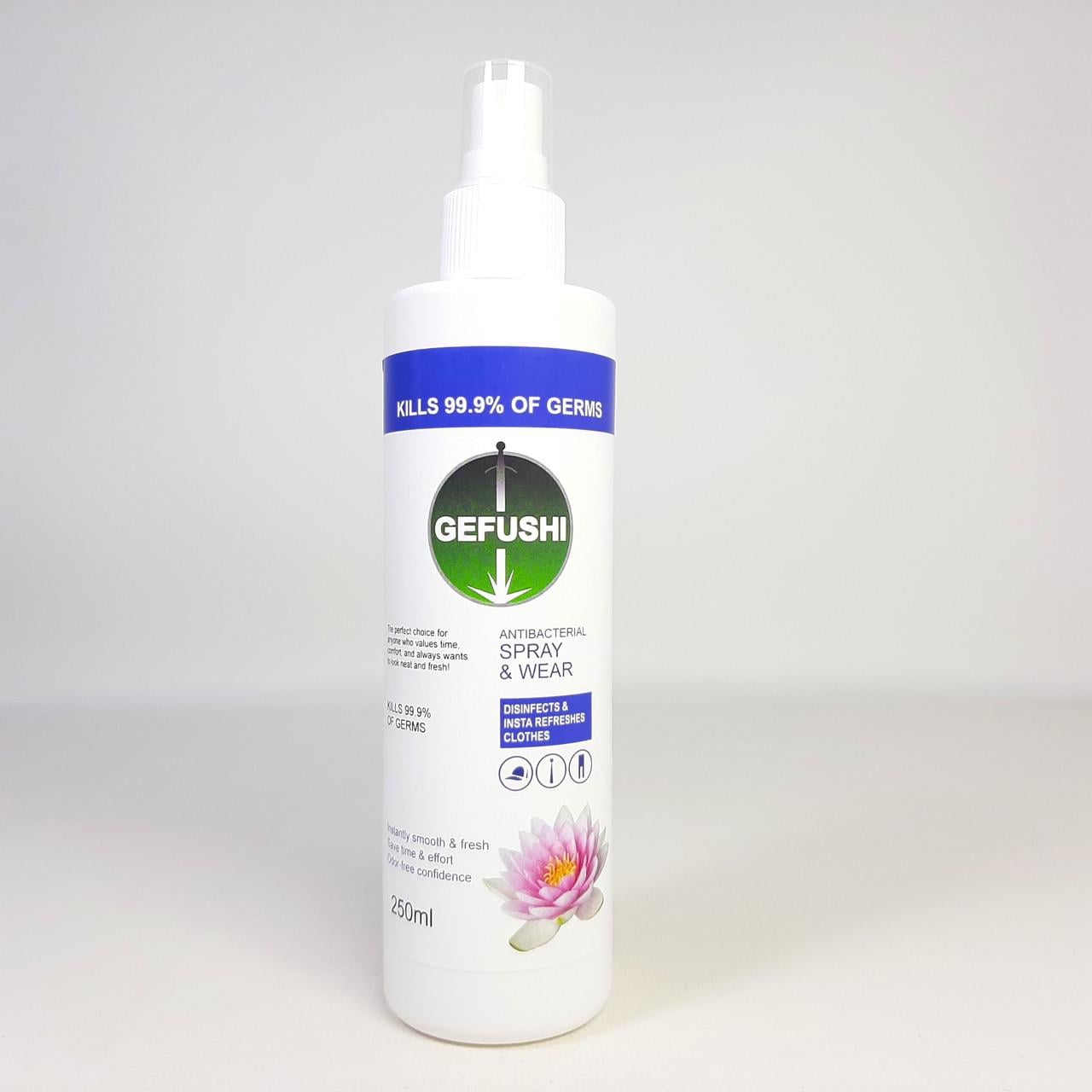 Спрей для одежды и обуви антибактериальный Gefushi Antibacterial Spray&Wear освежающий 250 мл
