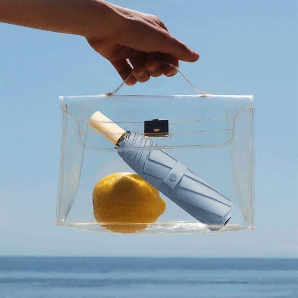 Зонтик складной автомат Pastel 8 спиц купол 100 см Blue - фото 7