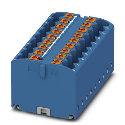 Розподільний блок Phoenix Contact PTFIX 18X2,5 BU 450В 24A Push-in Синій (3273310)
