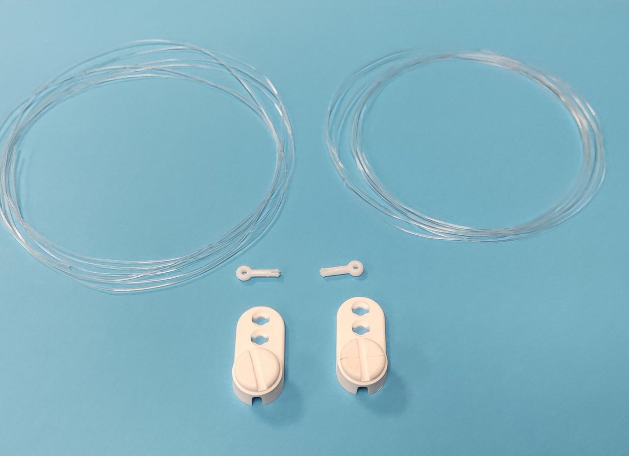 Комплект фиксации на леске для рулонных штор Белый (1308874608)