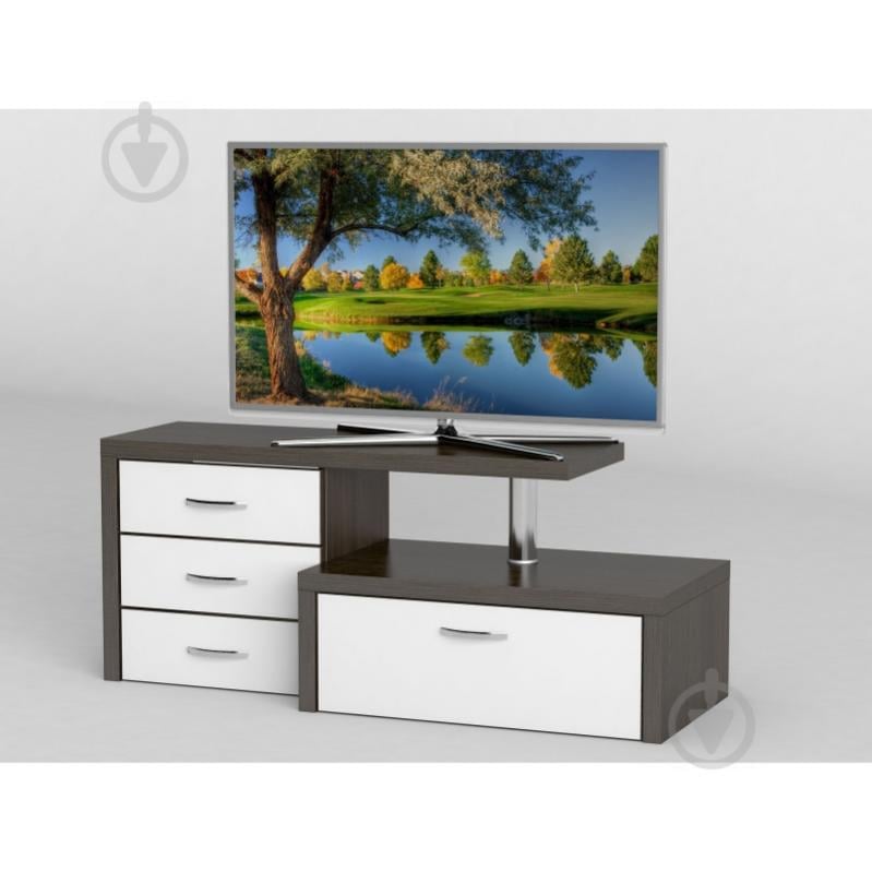 Тумба под телевизор Тиса Мебель ТВ-252 Венге Белый Тумба под телевизор Тиса Мебель ТВ-252 Венге Белый