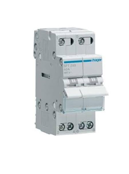 Перемикач SFT240 I-0-II із загальним виходом зверху 2-пол. 40А/230В 2 м