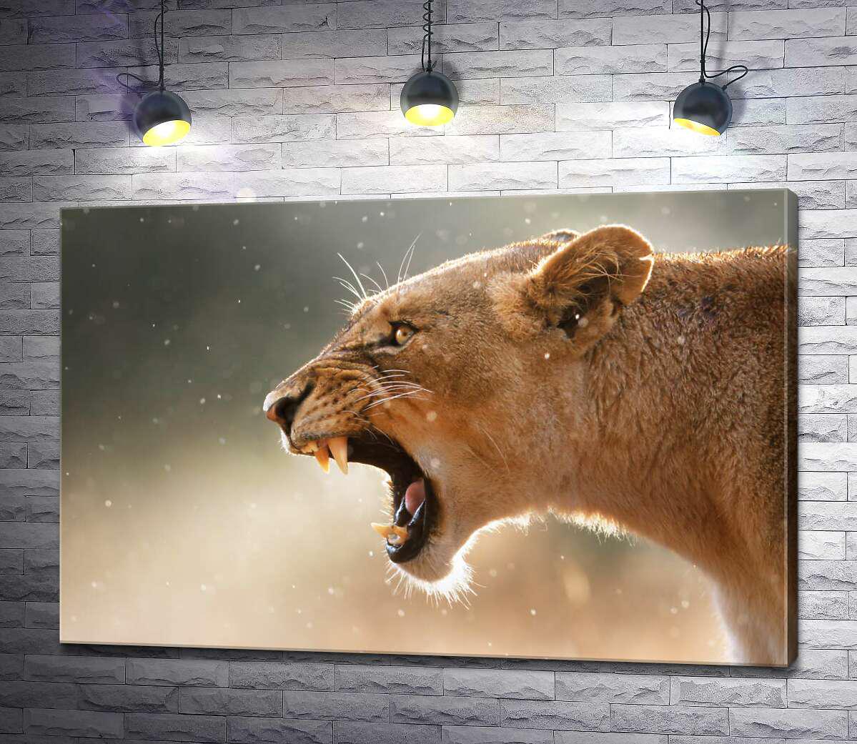 Картина ArtPoster Грозное рычание львицы 130x87 см Модуль №1 (004579) Картина ArtPoster Грозное рычание львицы 130x87 см Модуль №1 (004579)