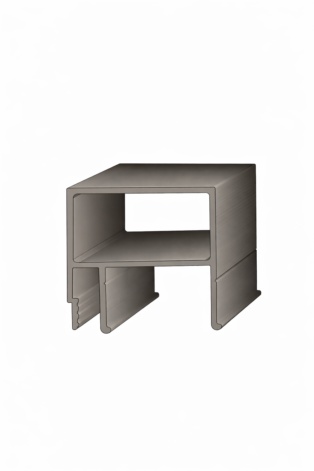 Профиль Брус Универсальный для натяжных потолков алюминиевый 2,5 м (БПУны)