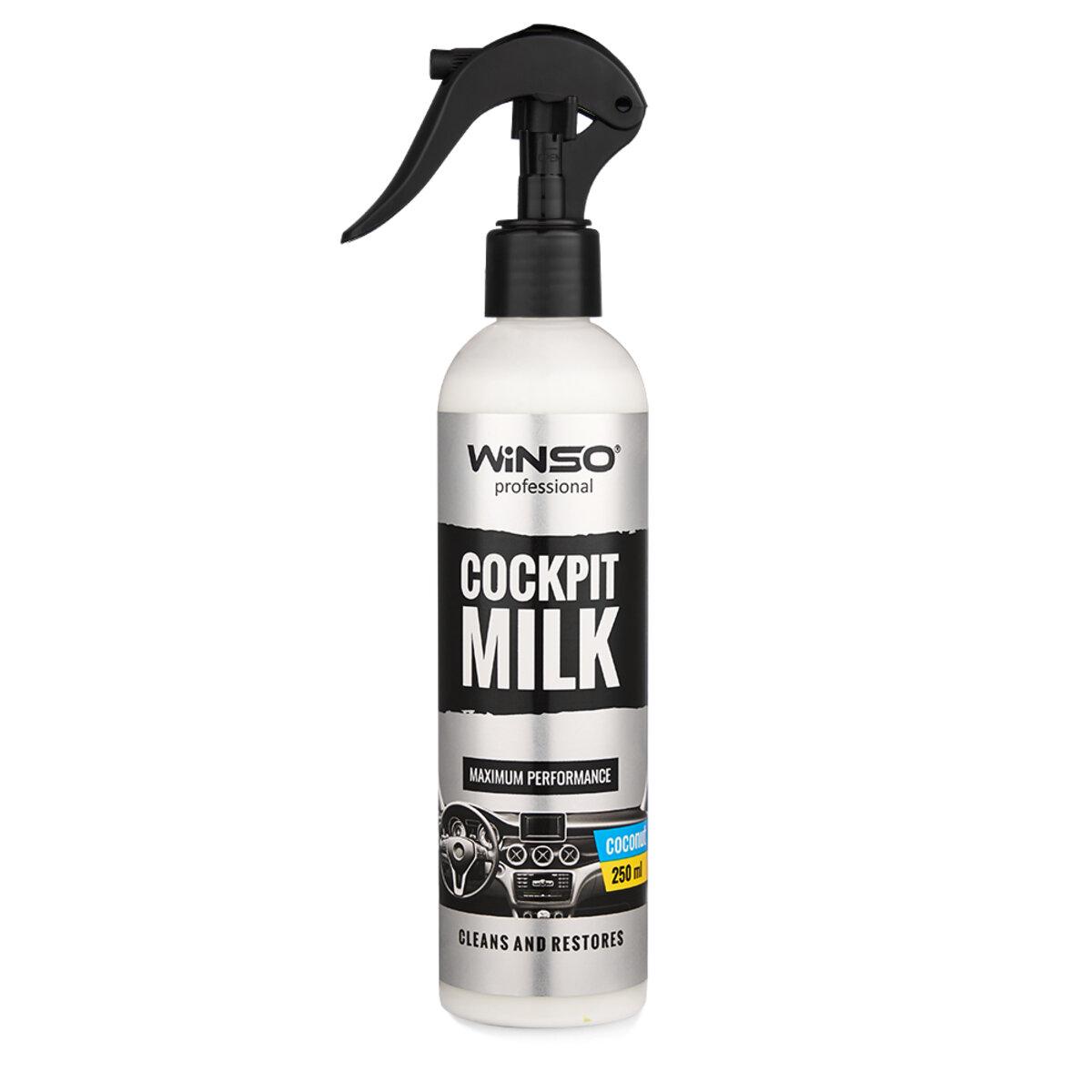 Поліроль-молочко для панелі приладів Winso Cockpit Milk Coconut 250 мл