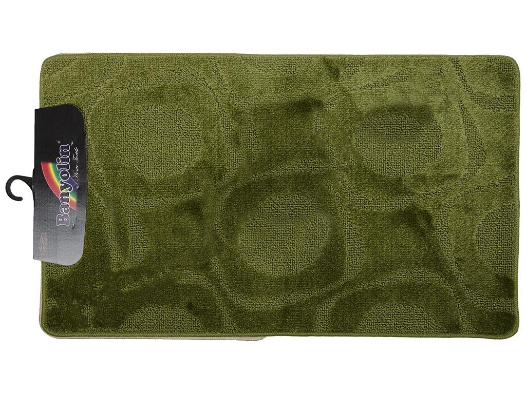 Комплект ковриков в ванную Banyolin CLASSIC Зеленый круги (MUP-30043-GREEN)