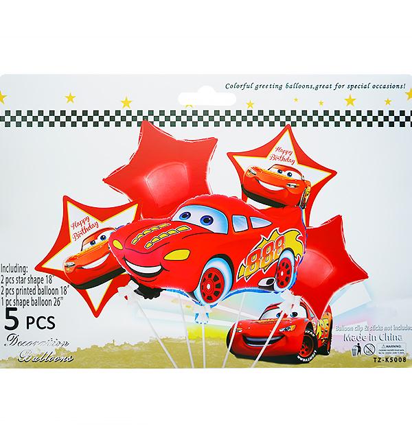 Набір повітряних куль Cars 5 пр.