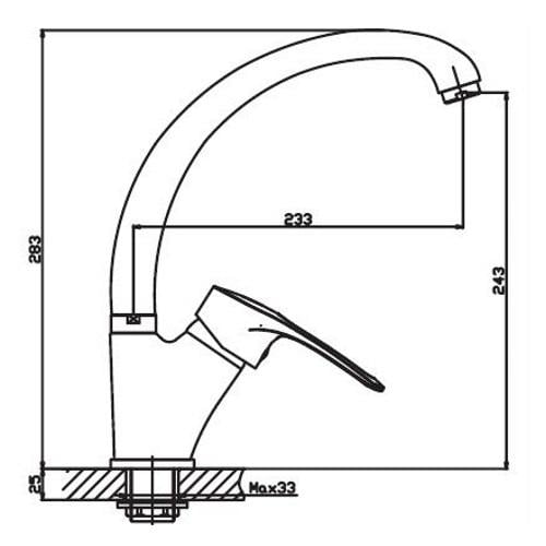 Смеситель для кухни Haiba Hansberg 777 (HB0223) - фото 4