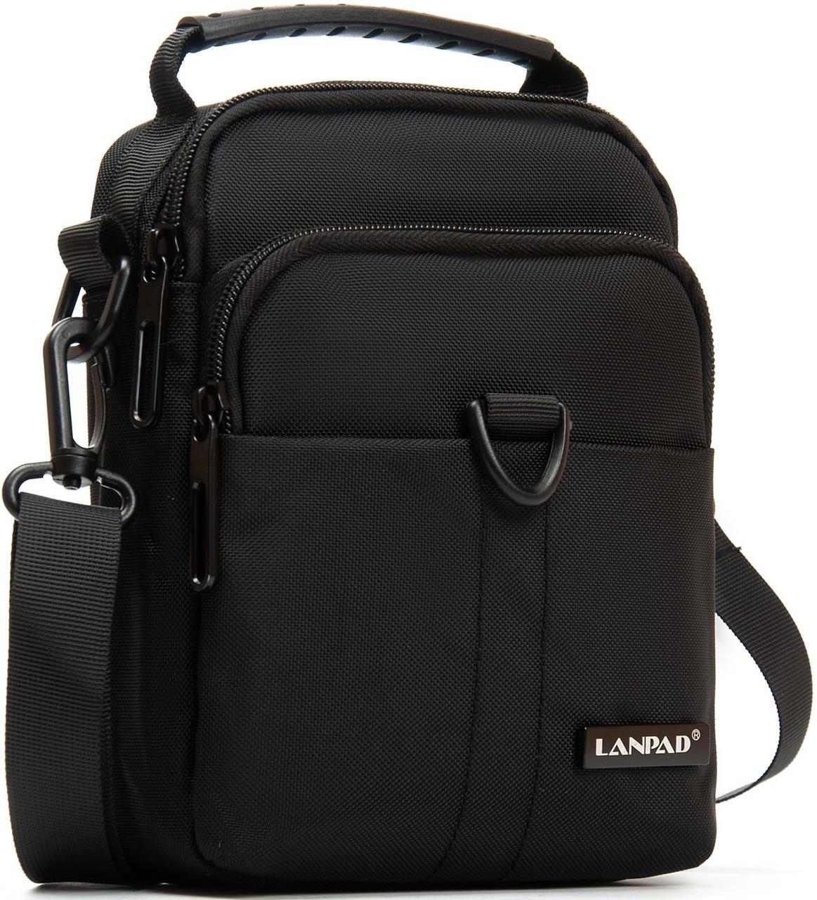 Мужская сумка Lanpad через плечо Черный (LAN7685 black) Мужская сумка Lanpad через плечо Черный (LAN7685 black)