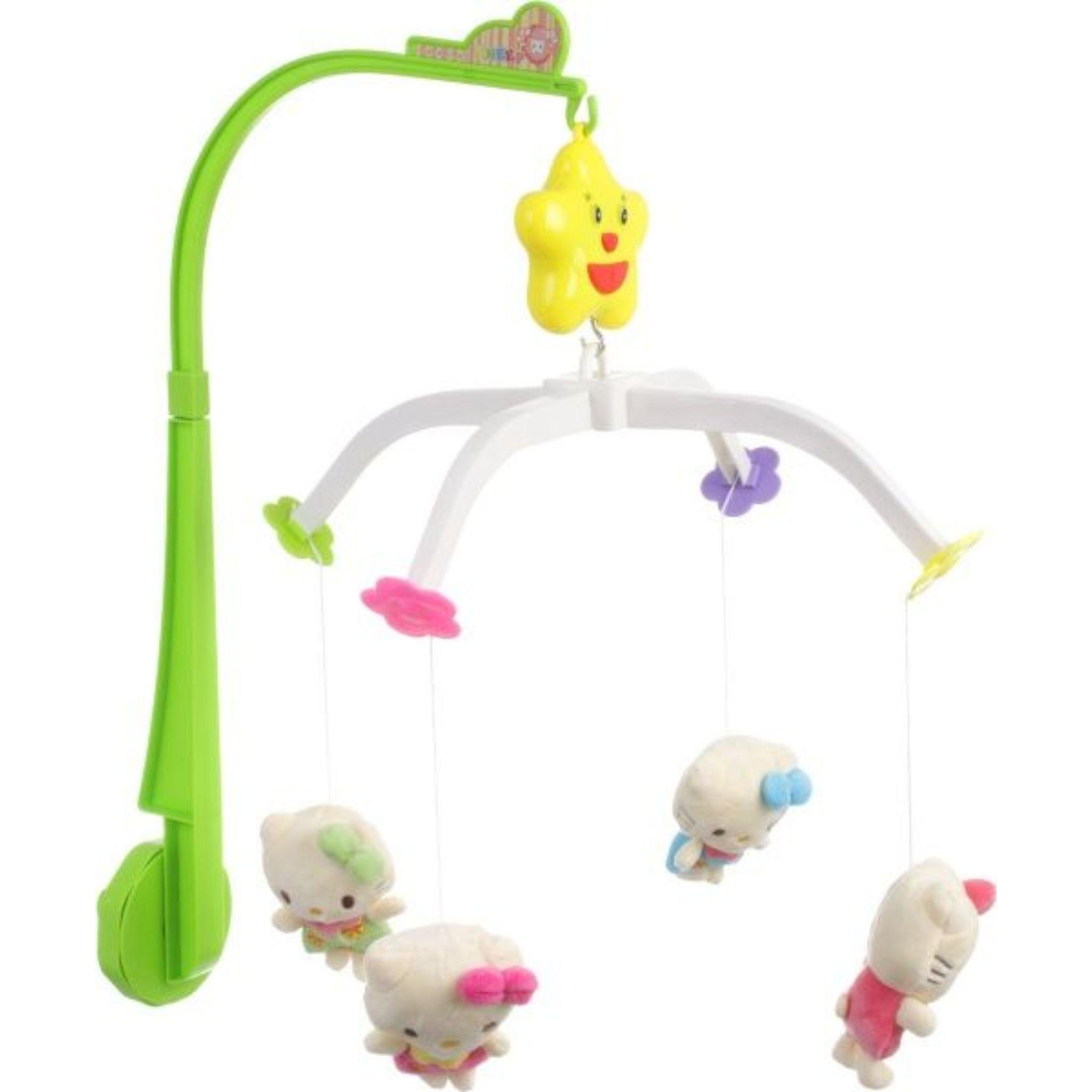 Карусель заводная музыкальная Limo Toy Прекрасные сны на детскую кроватку с 4 мягкими игрушками (089-90)