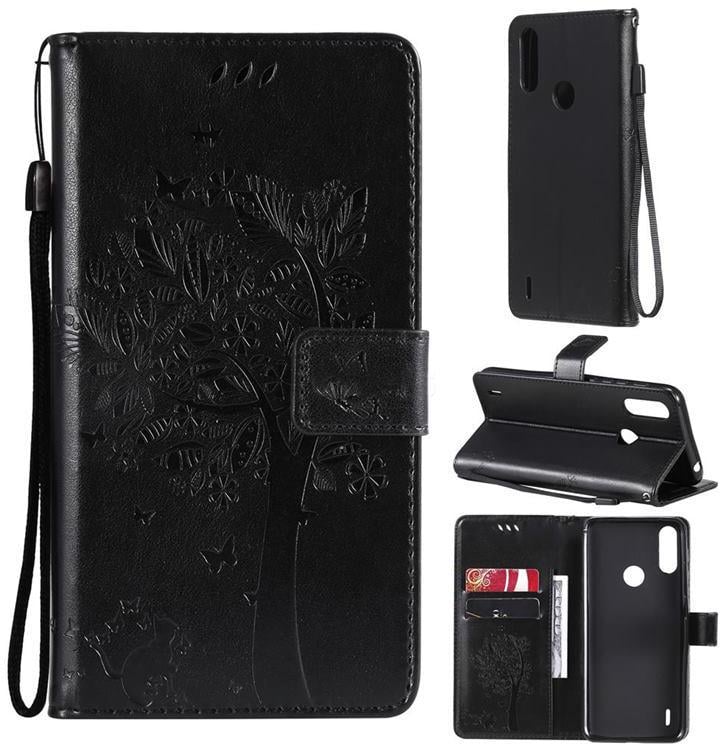 Чохол для Motorola E7 Power (малюнок кіт та дерево) Black (23765-2B) Чохол для Motorola E7 Power (малюнок кіт та дерево) Black (23765-2B)