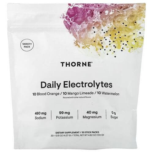 Изотоники Thorne Daily Electrolytes 30 Stick Packs 4,37 г (THR-01531)