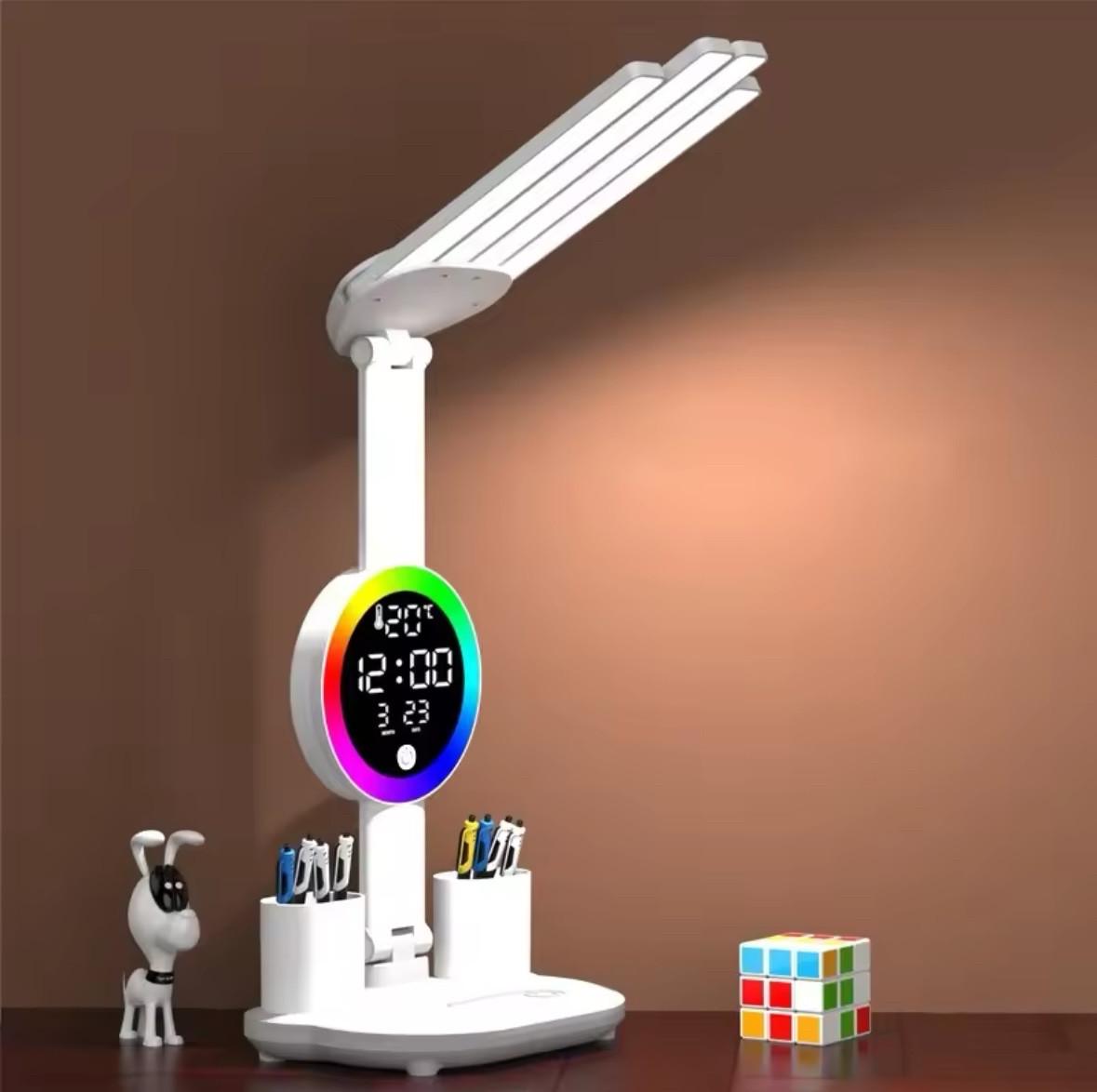 Лампа настольная LED RGB аккумулятор/вентилятор часы/календарь/термометр 3200 mAh - фото 2 Лампа настольная LED RGB аккумулятор/вентилятор часы/календарь/термометр 3200 mAh - фото 2