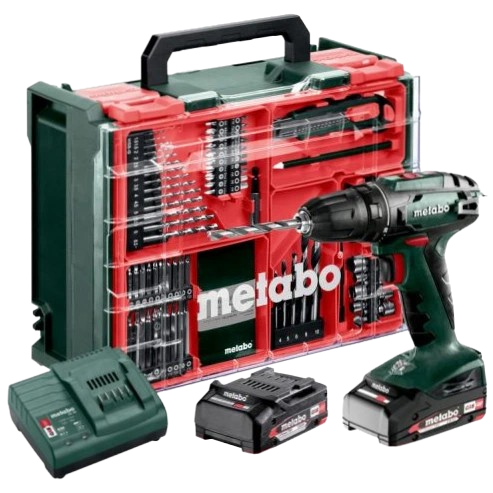 Шуруповерт-дрель аккумуляторная Metabo BS 18 Mobile Workshop 24-48 Нм (602207710)