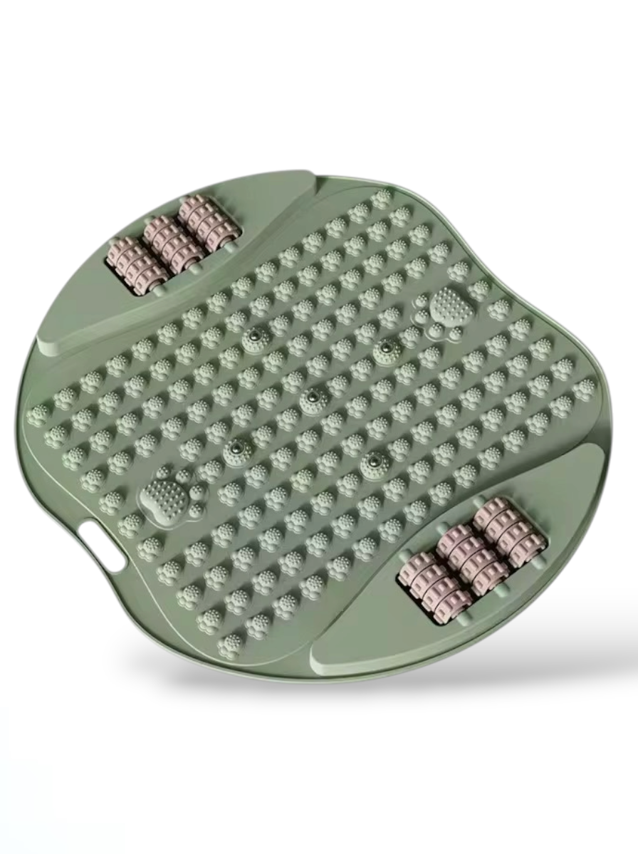 Массажер для ног 3в1 акупунктурный с роликами/шипами/магнитами 54х49 см