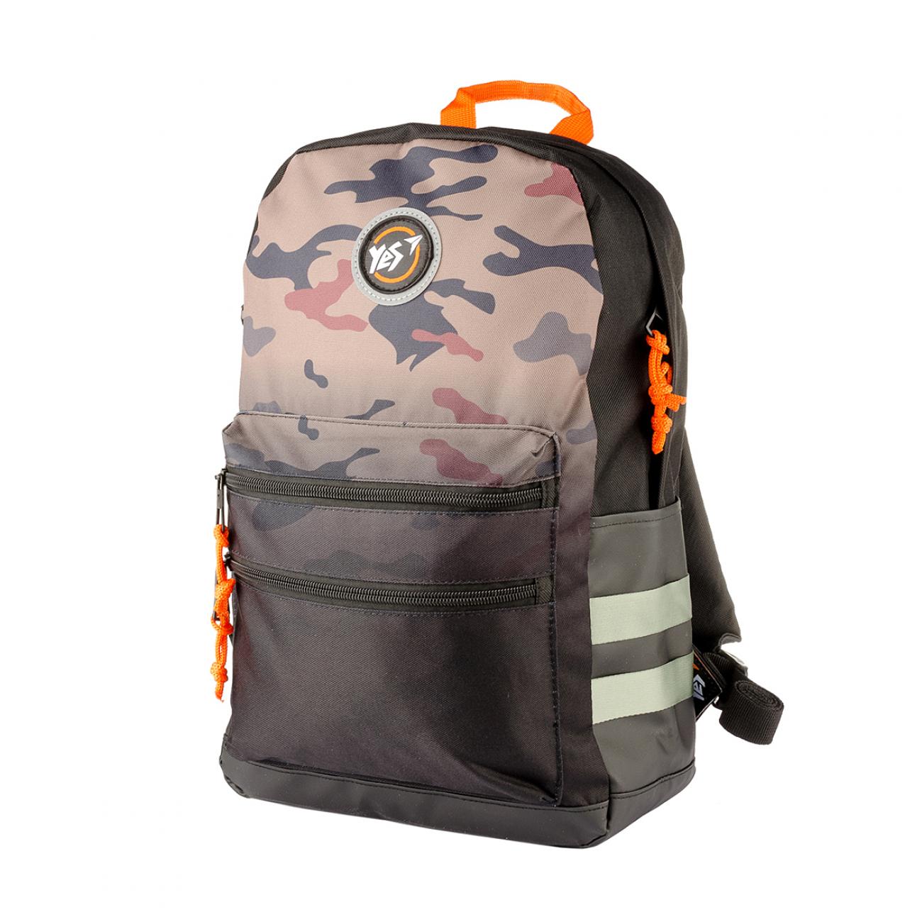 Рюкзак молодежный YES Double 40x31x13 см 15,6 л принт (558403)