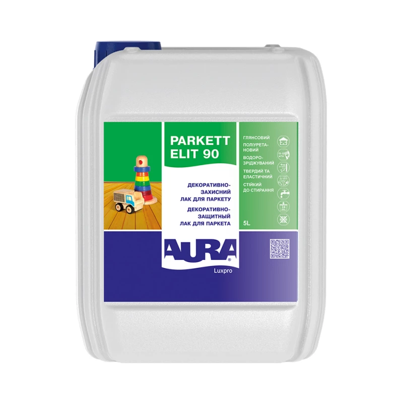 Лак полиуретановый Aura Luxpro Parkett Elit паркетный 5 л (2571511383)