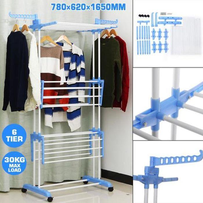 Сушилка для белья 3 Tiers Garment rack Белый (0280) - фото 6