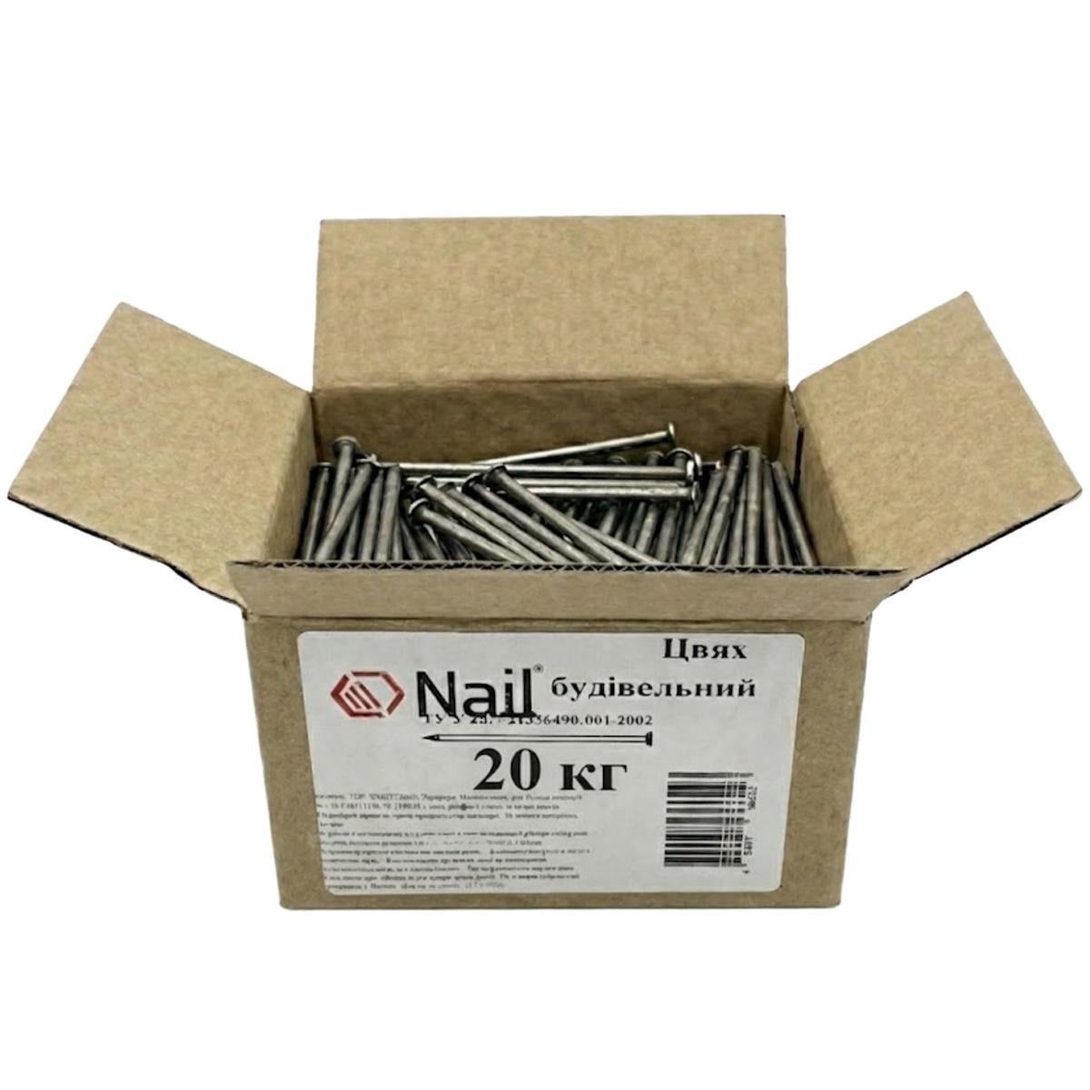 Цвяхи будівельні Nail 6х200 DIN 1151 бп упаковка 20 кг нефас 20 кг (405228)