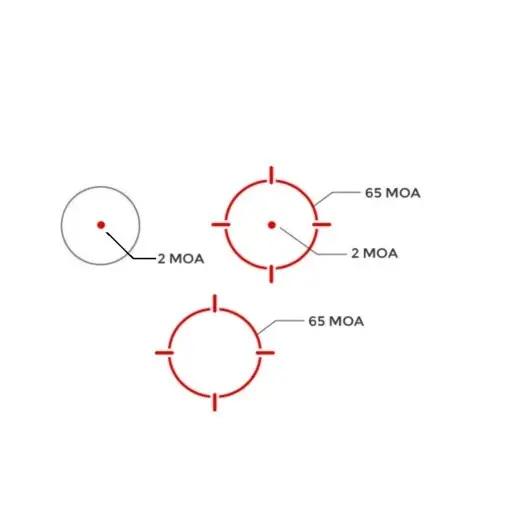 Коллиматорный прицел Holosun Open Reflex HS510C 2 MOA+65 MOA с солнечной батареей быстросъемный крепеж на Weaver (612036) - фото 6 Коллиматорный прицел Holosun Open Reflex HS510C 2 MOA+65 MOA с солнечной батареей быстросъемный крепеж на Weaver (612036) - фото 6