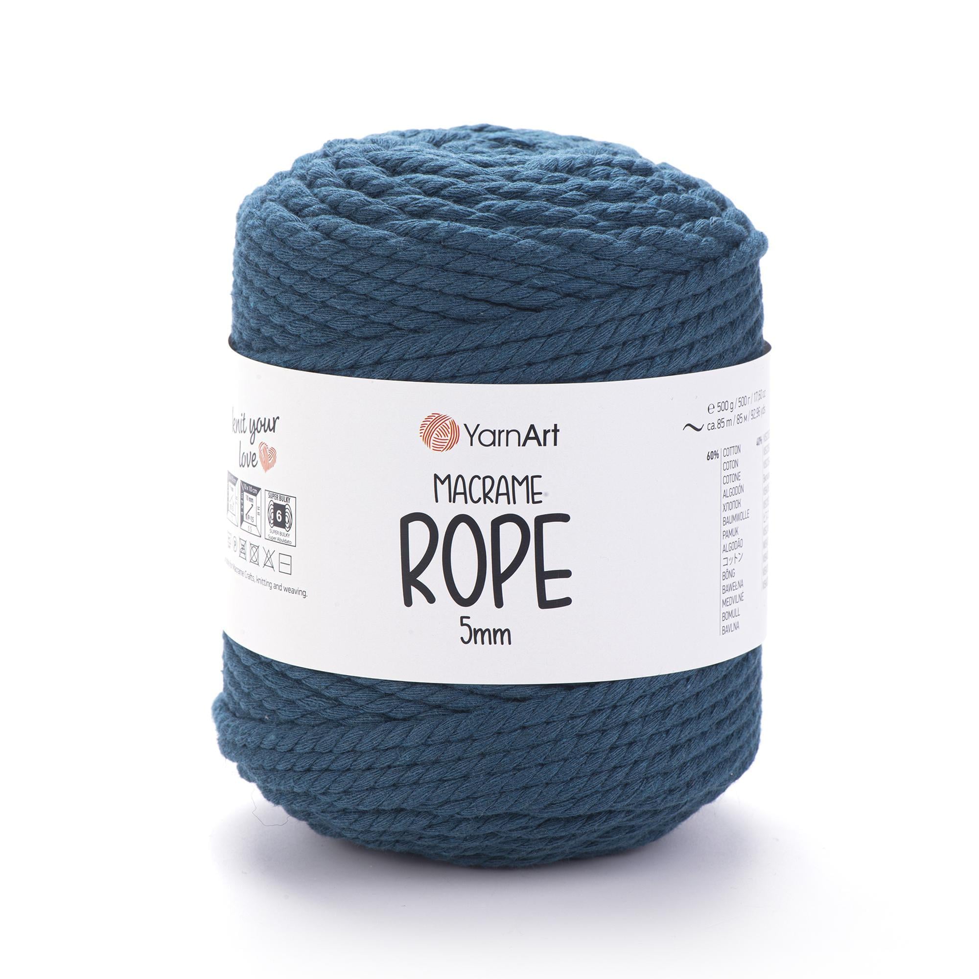 Шнур витый Macrame Rope 5 мм 500 г Водная синь №789 (1815910831) Шнур витый Macrame Rope 5 мм 500 г Водная синь №789 (1815910831)