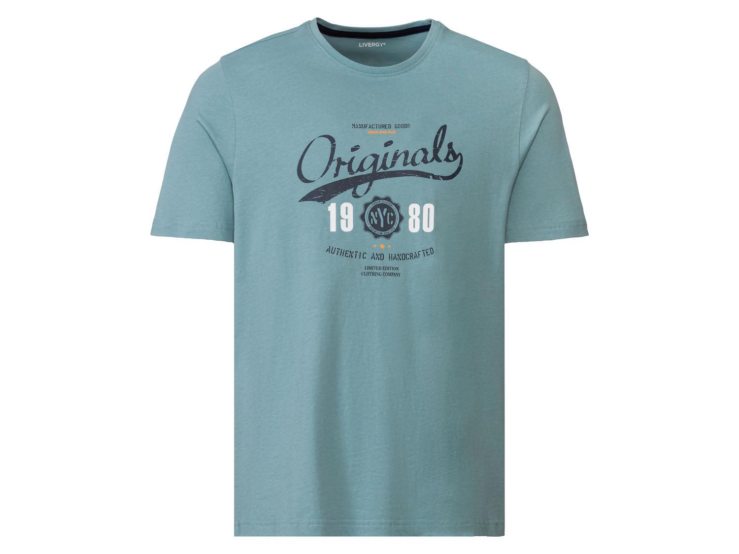 Мужская футболка Livergy L 52/54 Изумрудный (0086M0042)