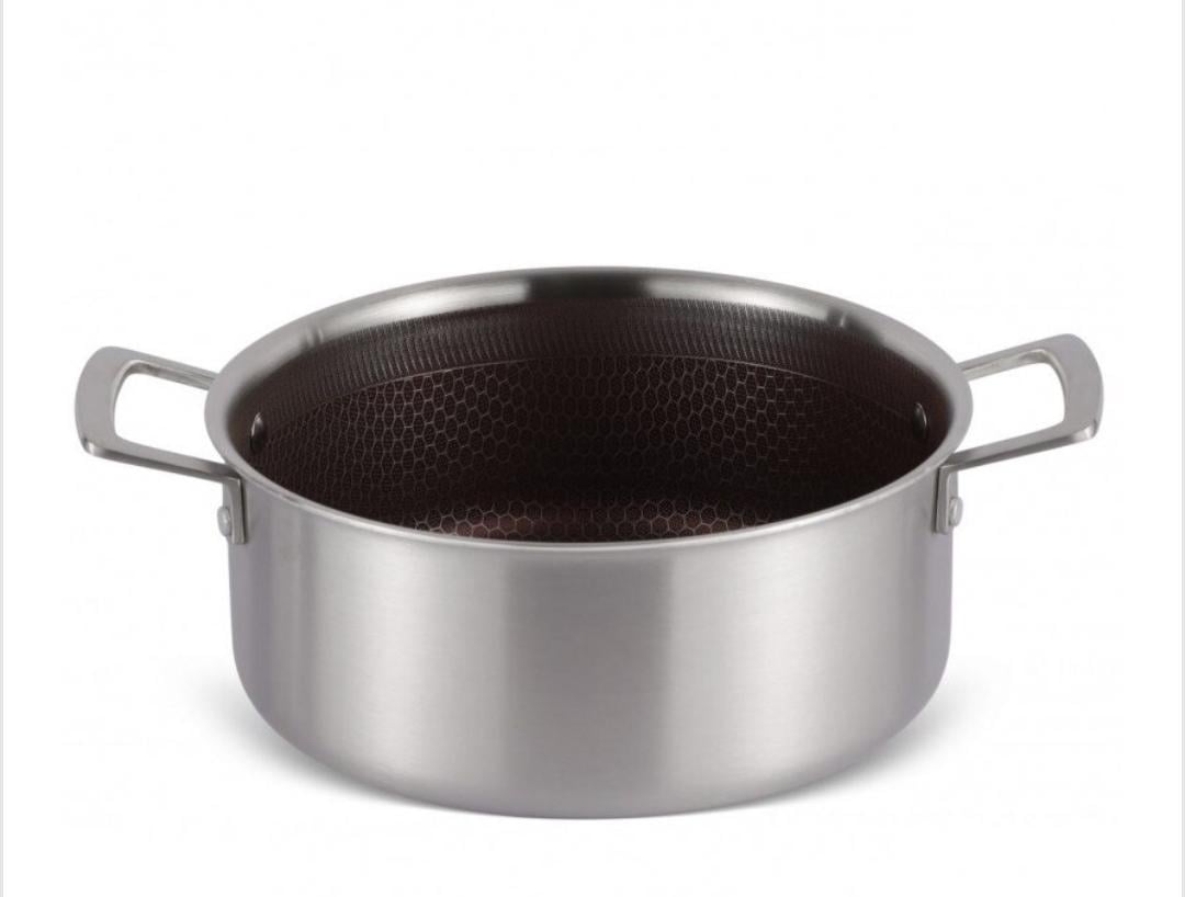 Каструля із нержавіючої сталі Edenberg з кришкою та тришаровим антипригарним покриттям 3,5 л 22 см (EB-17052) - фото 4 Каструля із нержавіючої сталі Edenberg з кришкою та тришаровим антипригарним покриттям 3,5 л 22 см (EB-17052) - фото 4